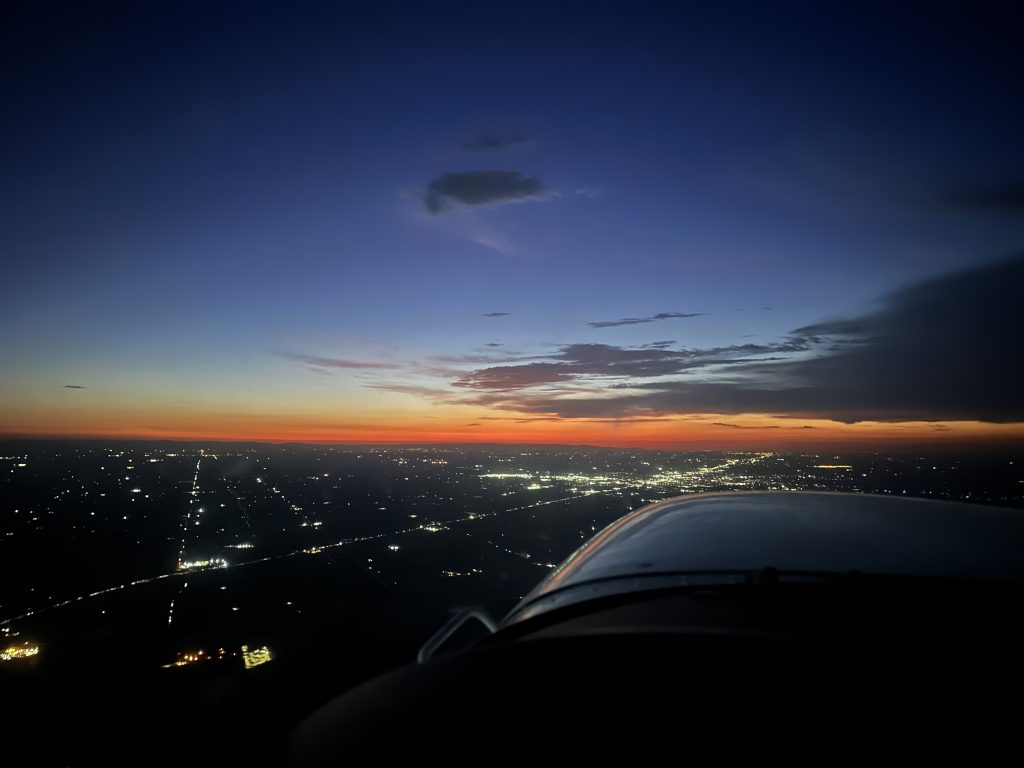 Night over modesto